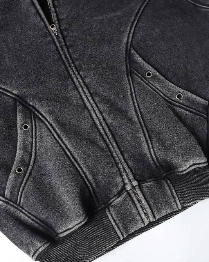 KIIKIO Vintage Washed Utility Hooded Jacket