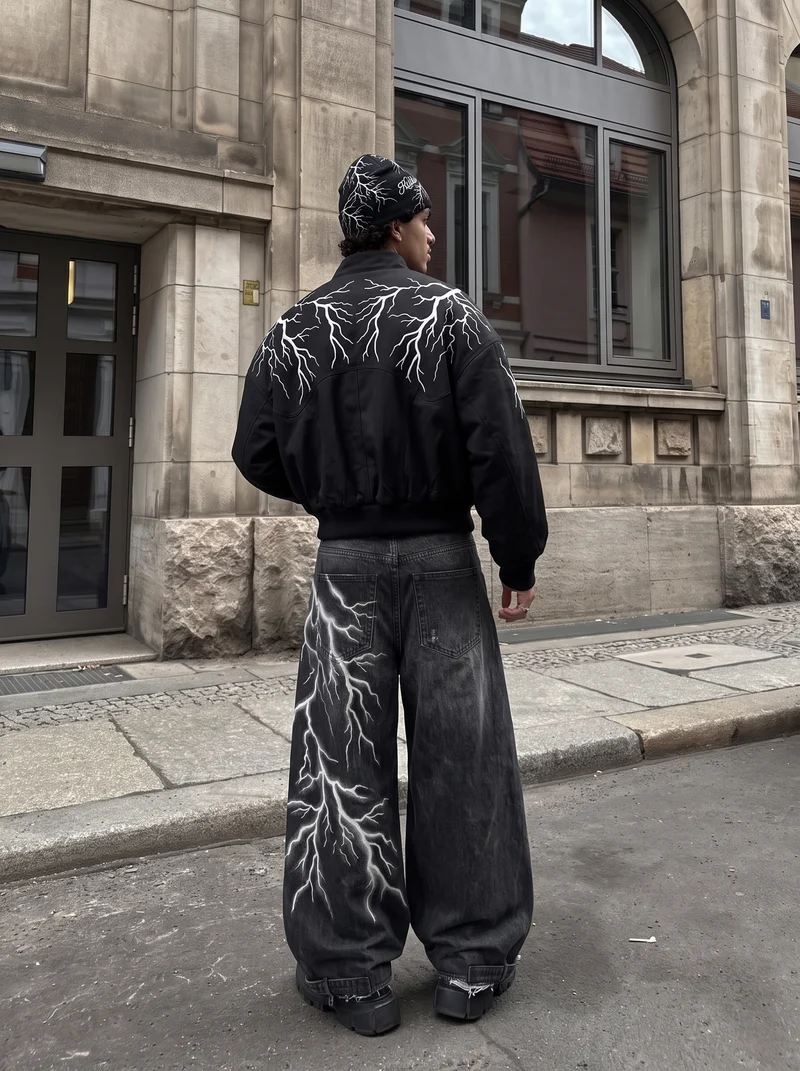 KIIKIO LIGHTNING Series 2 | Vintage Distressed Baggy Jeans