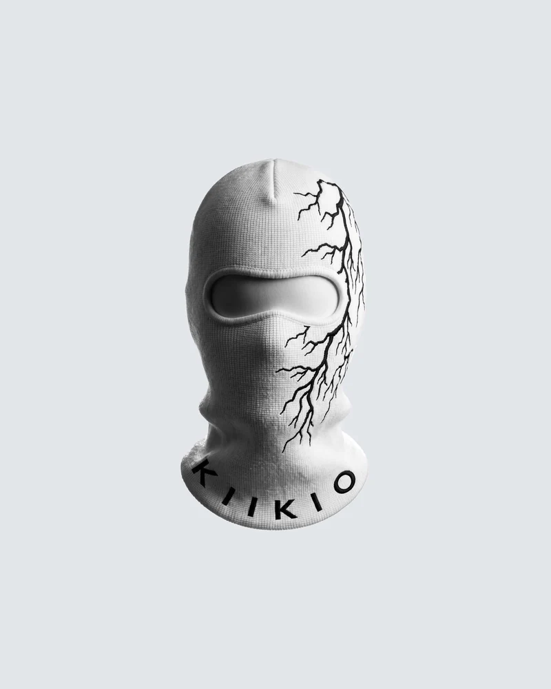 KIIKIO LIGHTNING Series 2 | White Lightning Balaclava