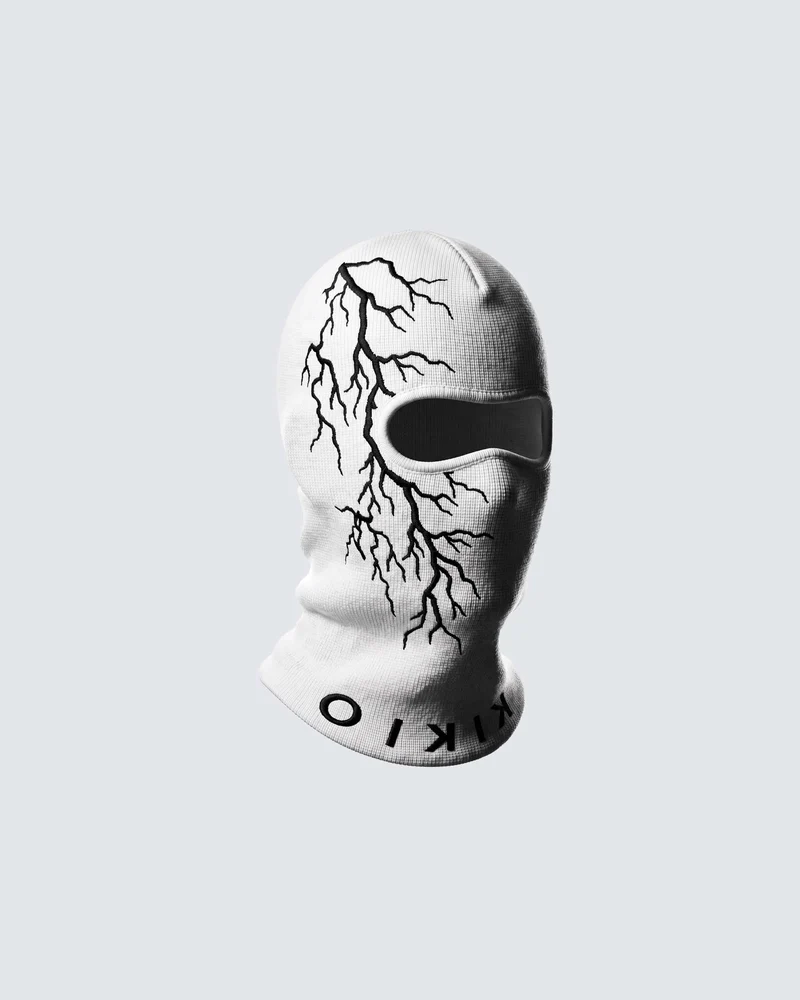 KIIKIO LIGHTNING Series 2 | White Lightning Balaclava