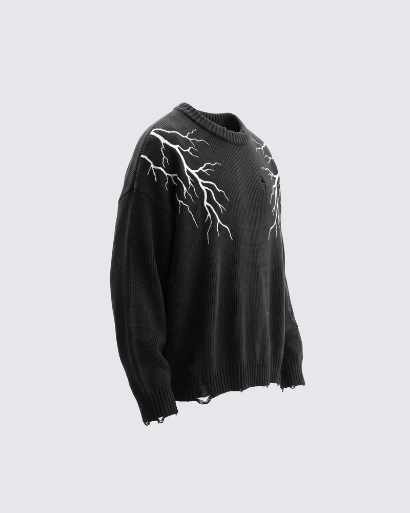 KIIKIO LIGHTNING Series 2 | Punk Distressed Sweater