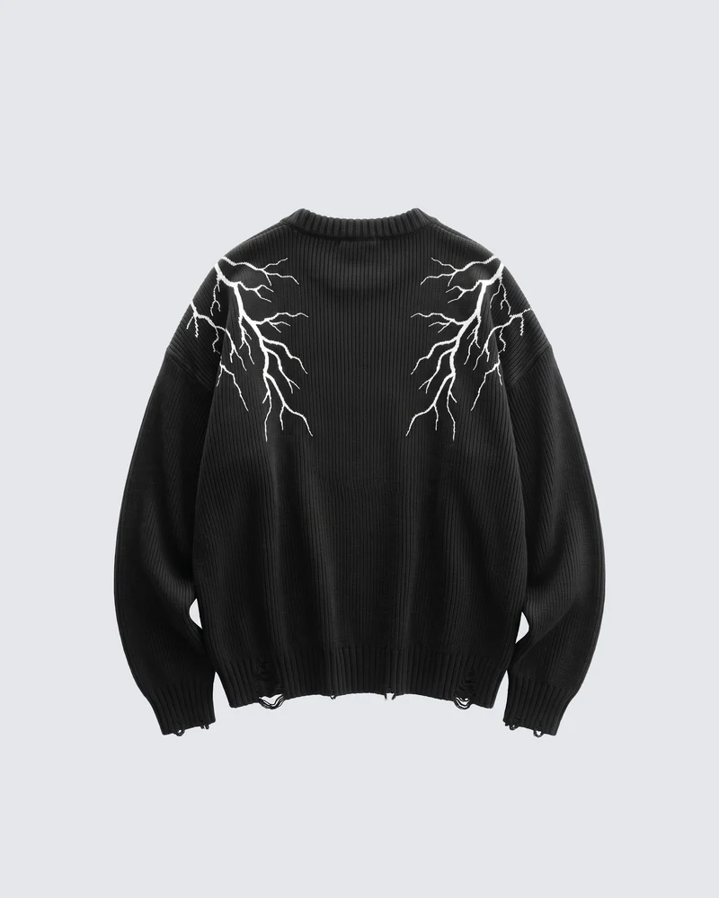 KIIKIO LIGHTNING Series 2 | Punk Distressed Sweater