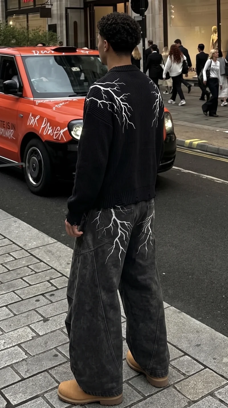 KIIKIO LIGHTNING Series 2 | Punk Distressed Sweater