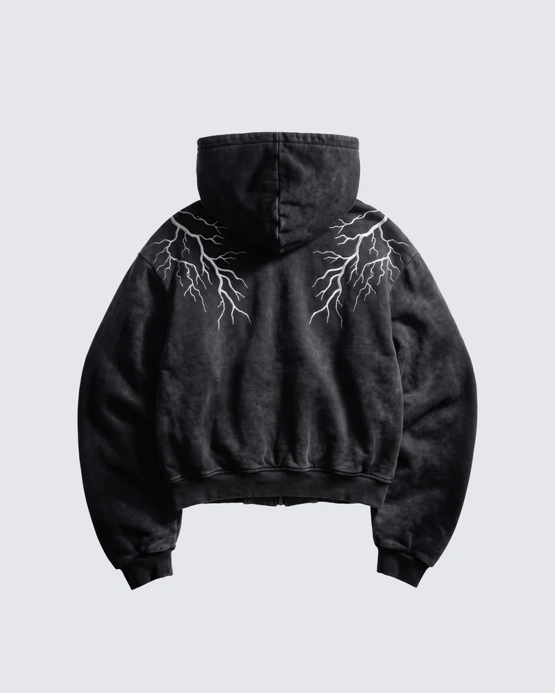 KIIKIO LIGHTNING Series 2 | Vintage Washed Zip Hoodie