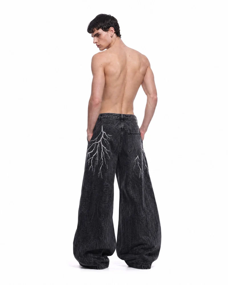KIIKIO LIGHTNING Series 2 | Vintage Washed Baggy Jeans
