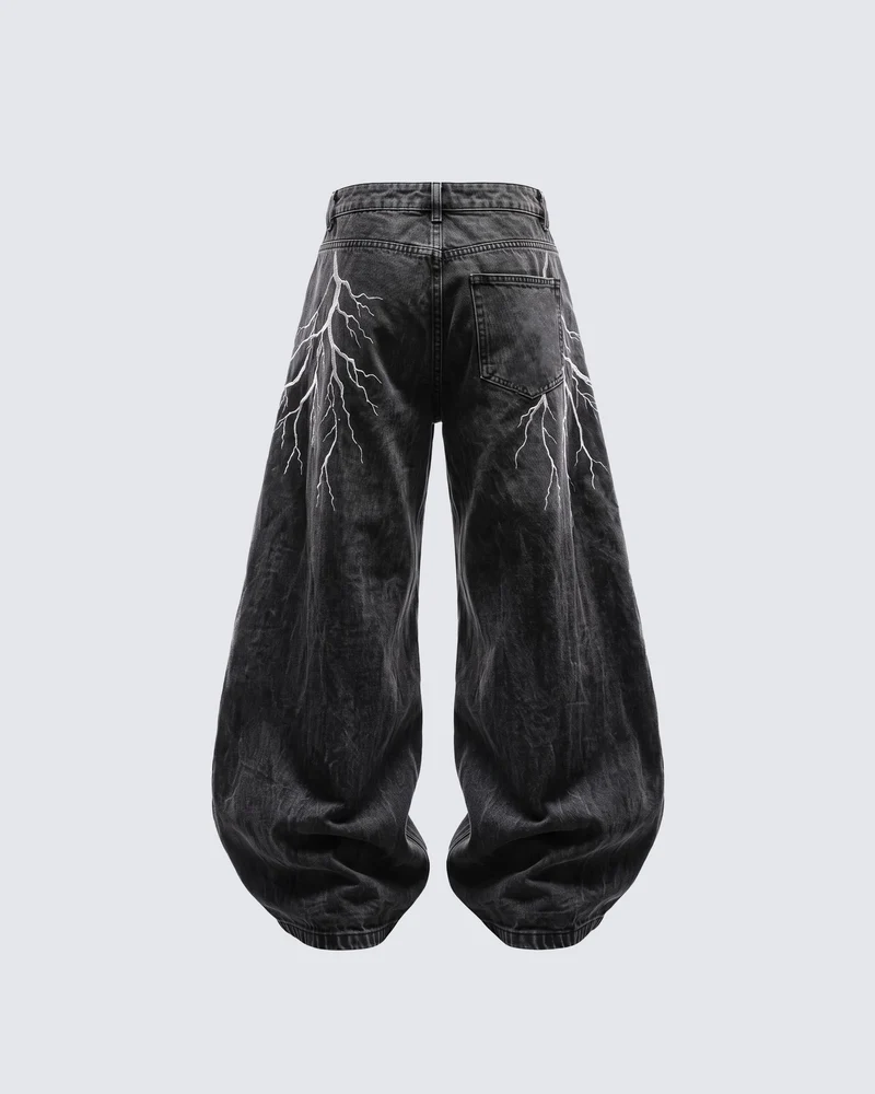 KIIKIO LIGHTNING Series 2 | Vintage Washed Baggy Jeans