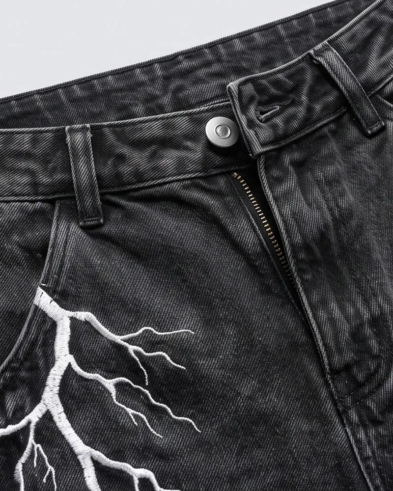 KIIKIO LIGHTNING Series 2 | Vintage Washed Baggy Jeans