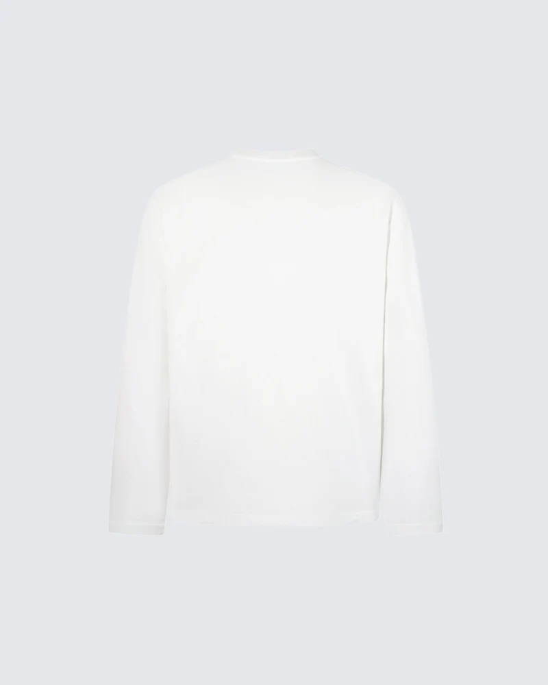 KIIKIO Vintage Spiral Typography Long Sleeve T-Shirt