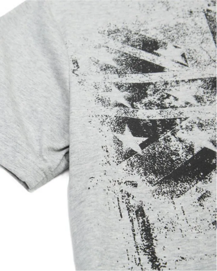KIIKIO Vintage Distressed Graphic Short Sleeve T-Shirt