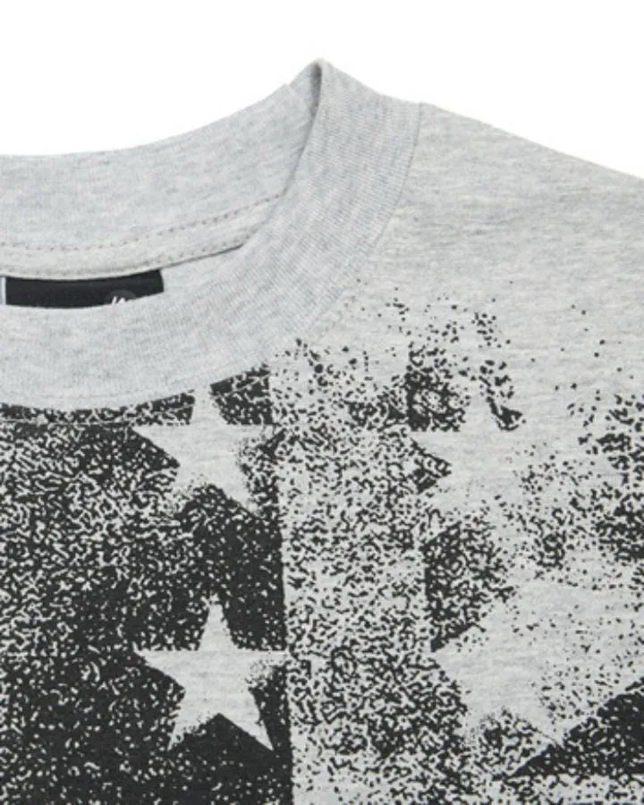 KIIKIO Vintage Distressed Graphic Short Sleeve T-Shirt