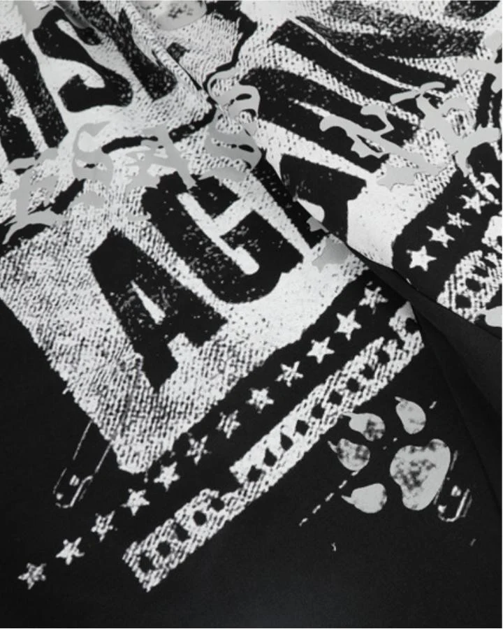 KIIKIO American-style Art Graphic Baggy Sweatpants