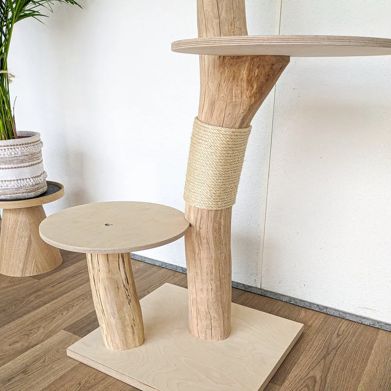 Naturkratzbaum 4567 Kratzbaum Natur Holz Design 145 cm hoch Katzenbaum