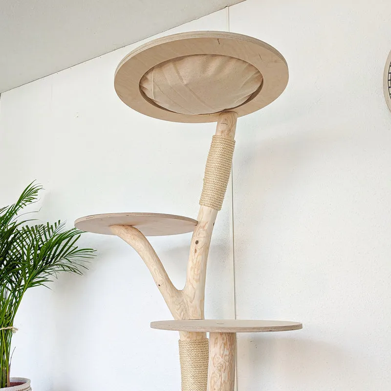 Naturkratzbaum 4561 Kratzbaum Natur Holz Design 175 cm hoch Katzenbaum