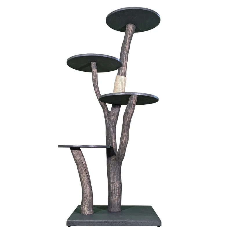 Outdoor Naturkratzbaum 4558 Kratzbaum Natur Holz Design 158 cm hoch Katzenbaum