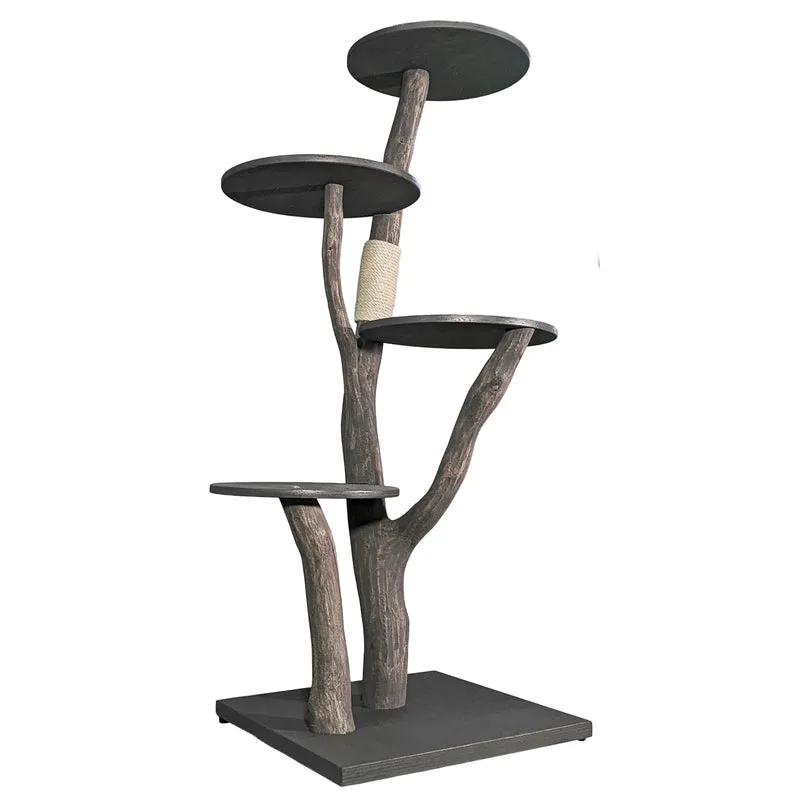 Outdoor Naturkratzbaum 4558 Kratzbaum Natur Holz Design 158 cm hoch Katzenbaum