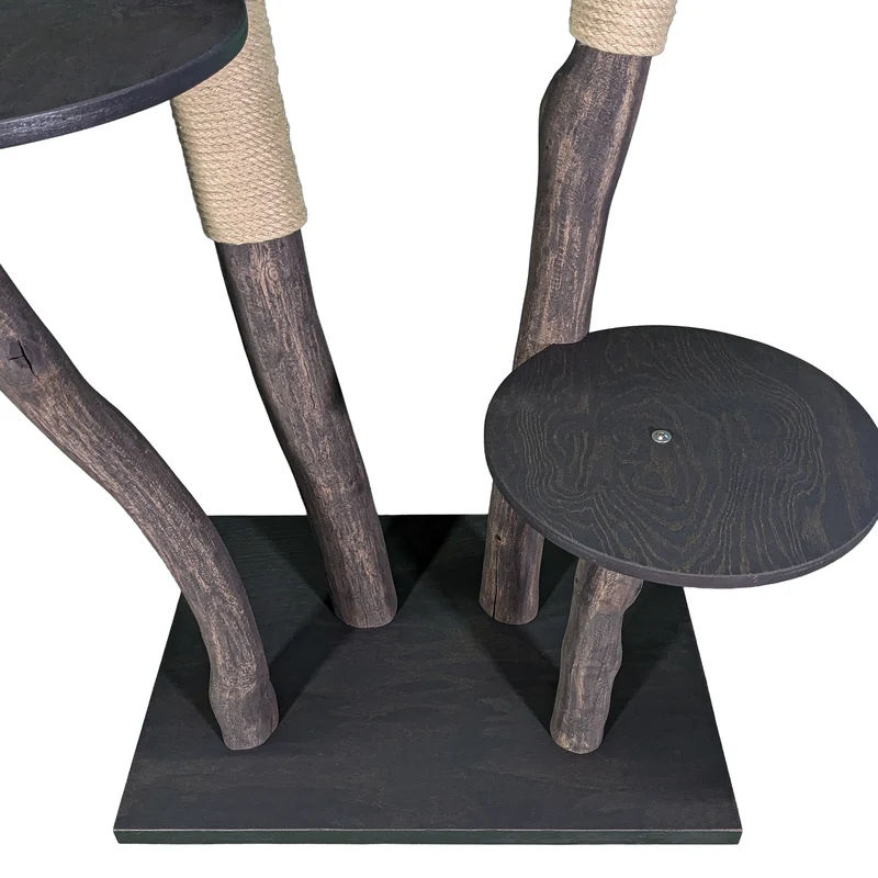 RESERVIERT - Outdoor Naturkratzbaum 4557 Kratzbaum Natur Holz Design 190 cm hoch Katzenbaum