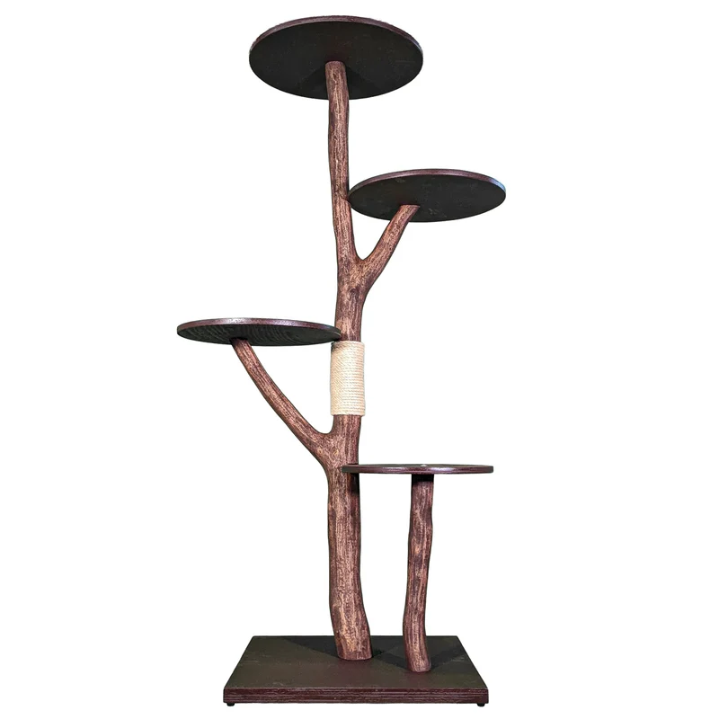 Outdoor Naturkratzbaum 4556 Kratzbaum Natur Holz Design 172 cm hoch Katzenbaum