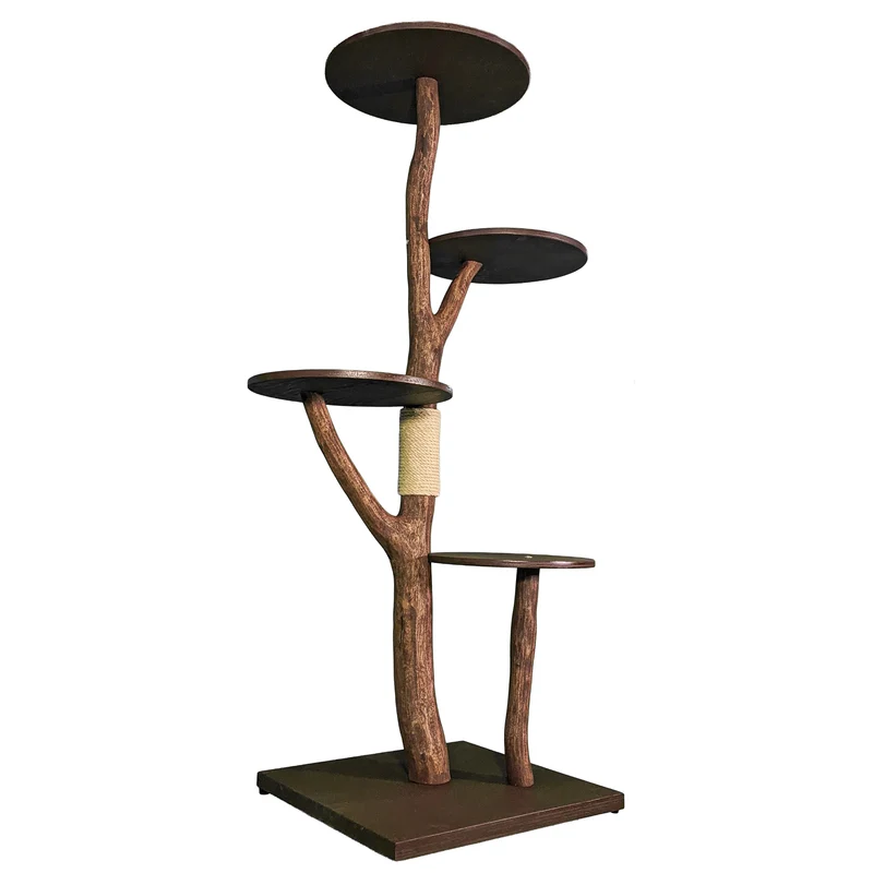 Outdoor Naturkratzbaum 4556 Kratzbaum Natur Holz Design 172 cm hoch Katzenbaum