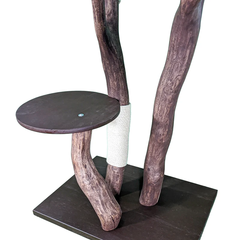 AUSSTELLUNGSSTÜCK - Outdoor Naturkratzbaum 4555 Kratzbaum Natur Holz Design 206 cm hoch Katzenbaum