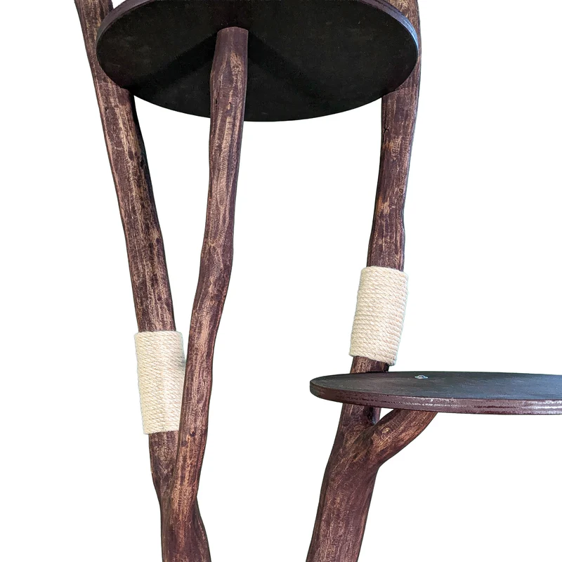 AUSSTELLUNGSSTÜCK - Outdoor Naturkratzbaum 4555 Kratzbaum Natur Holz Design 206 cm hoch Katzenbaum