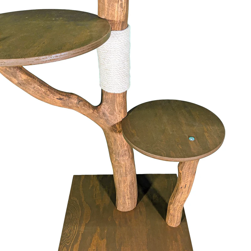 Outdoor Naturkratzbaum 4552 Kratzbaum Natur Holz Design 175 cm hoch Katzenbaum