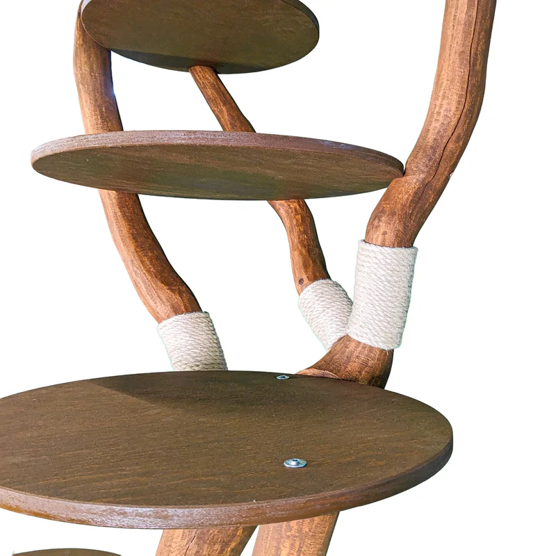 Outdoor Naturkratzbaum 4551 Kratzbaum Natur Holz Design 195 cm hoch Katzenbaum