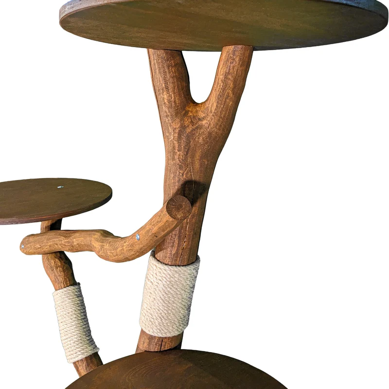 Outdoor Naturkratzbaum 4550 Kratzbaum Natur Holz Design 200 cm hoch Katzenbaum