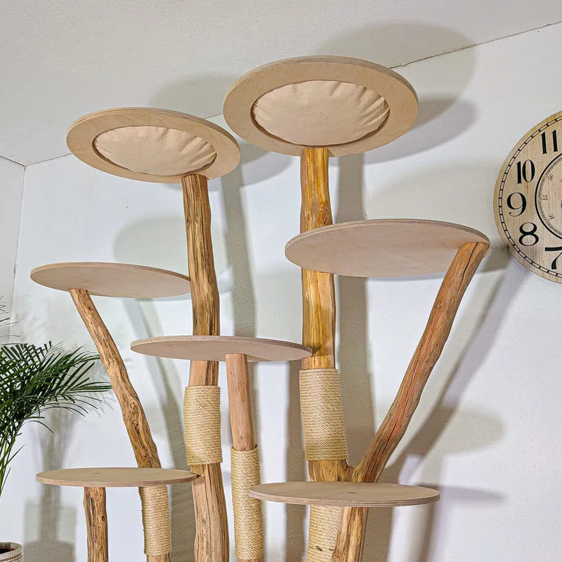 Naturkratzbaum 4545 Kratzbaum Natur Holz Design 200 cm hoch Katzenbaum