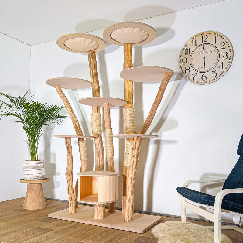 Naturkratzbaum 4545 Kratzbaum Natur Holz Design 200 cm hoch Katzenbaum