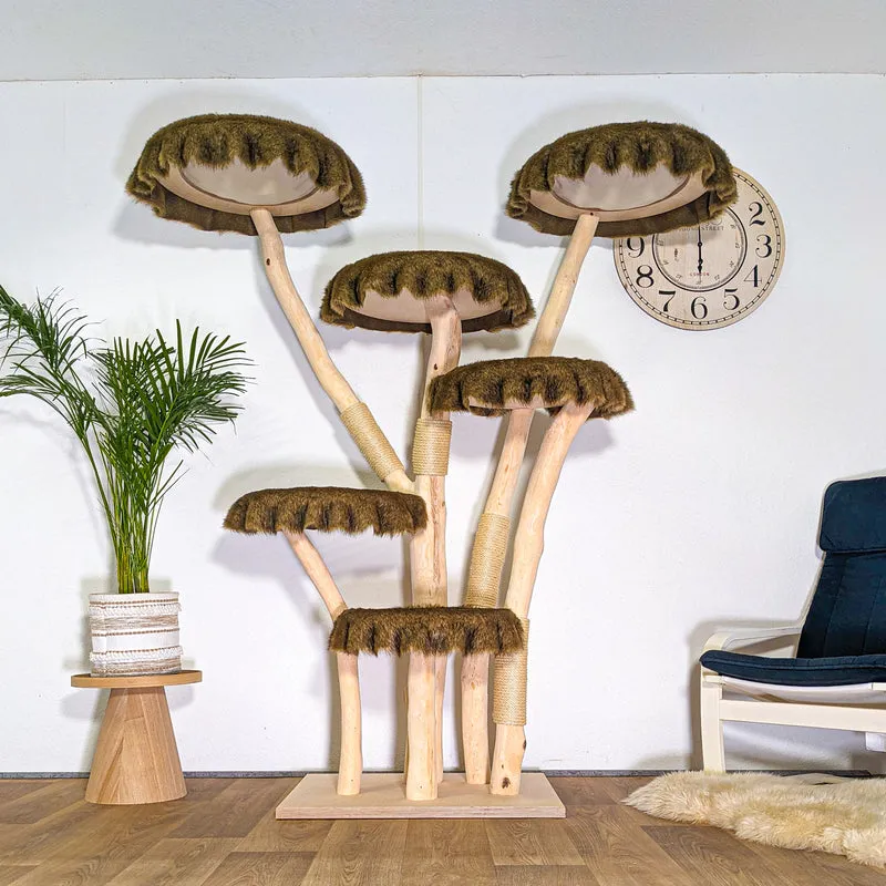 Naturkratzbaum 4535 Kratzbaum Natur Holz Design 188 cm hoch Katzenbaum