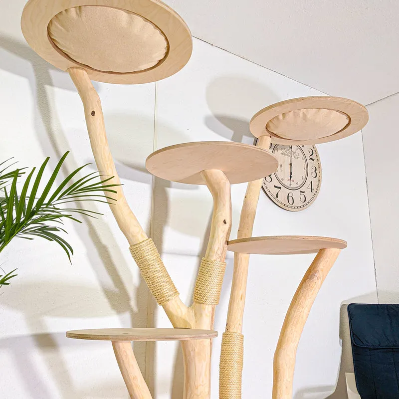 Naturkratzbaum 4535 Kratzbaum Natur Holz Design 188 cm hoch Katzenbaum