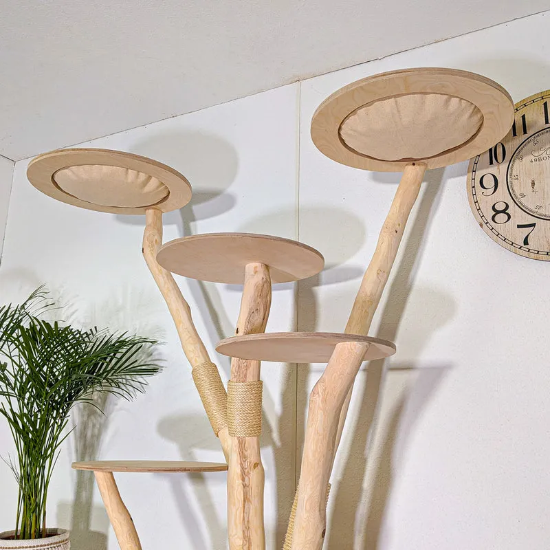 Naturkratzbaum 4535 Kratzbaum Natur Holz Design 188 cm hoch Katzenbaum