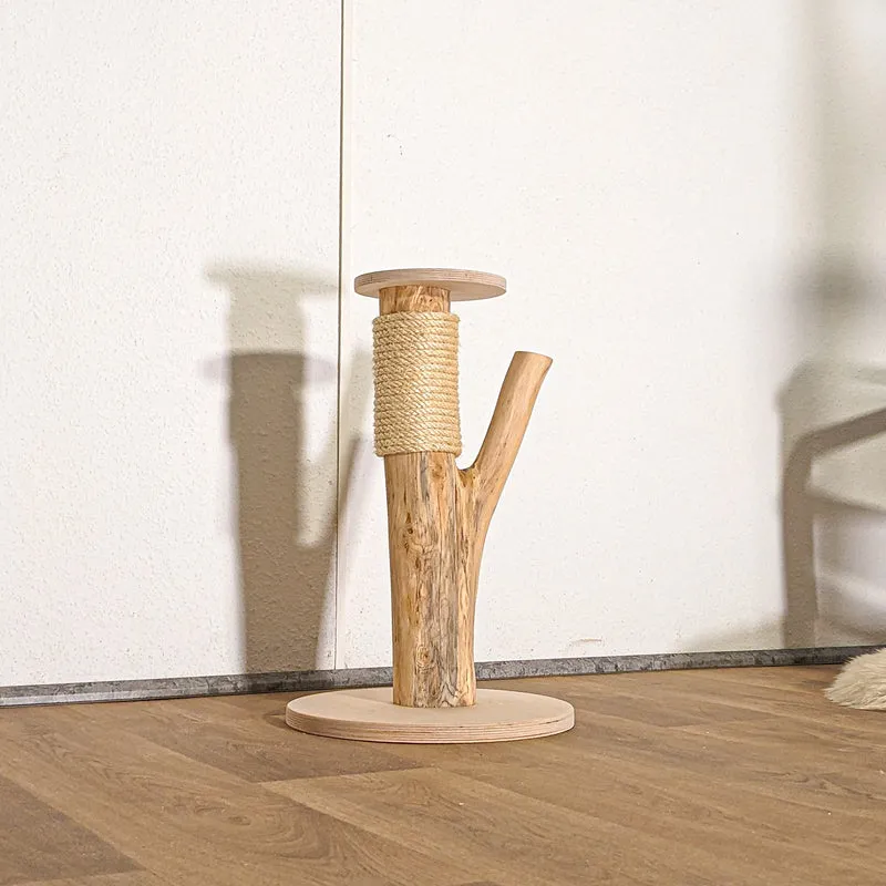 RESERVIERT - Naturkratzbaum KA069 Kratzbaum Natur Holz Design 160 cm hoch Katzenbaum