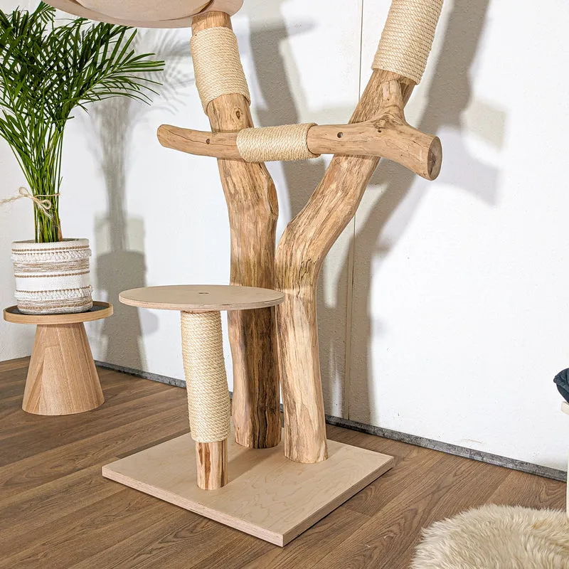 Naturkratzbaum 4525 Kratzbaum Natur Holz Design 173 cm hoch Katzenbaum