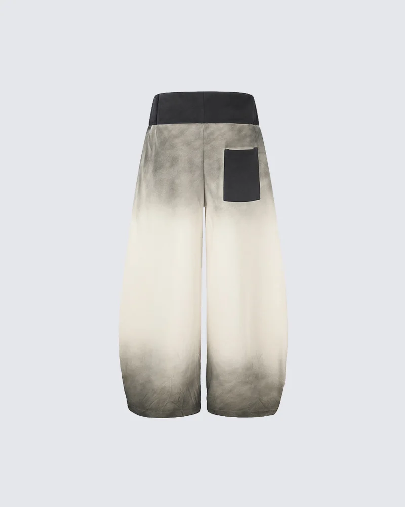 KIIKIO Vintage Graphic Gradient Baggy Pants