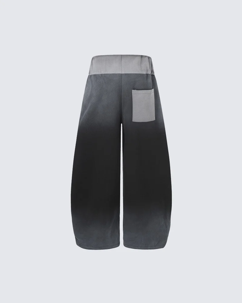 KIIKIO Vintage Graphic Gradient Baggy Pants