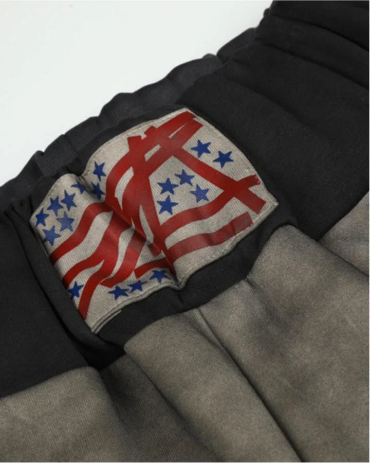 KIIKIO Vintage Graphic Gradient Baggy Pants