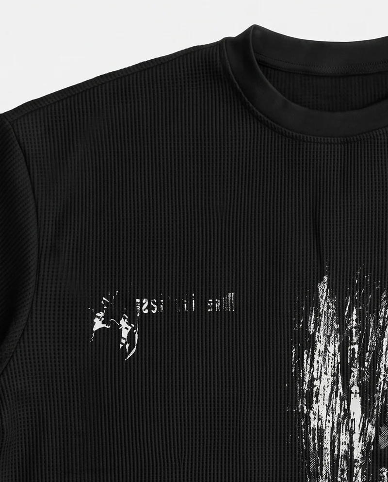KIIKIO Vintage Graphic Portrait Long Sleeve T-Shirt