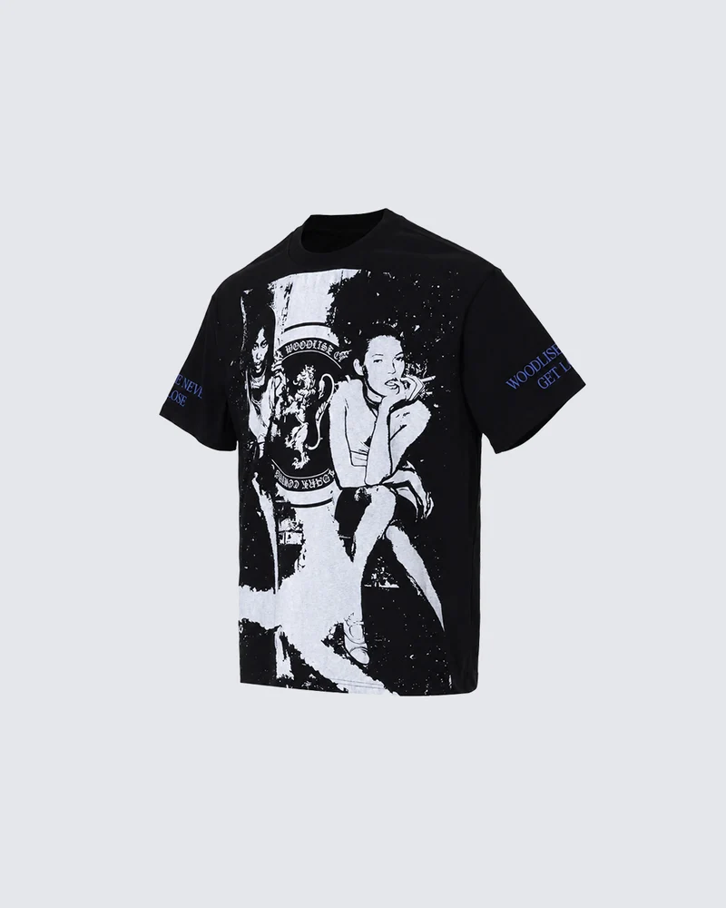KIIKIO Vintage Portrait Graphic Contrast Tee