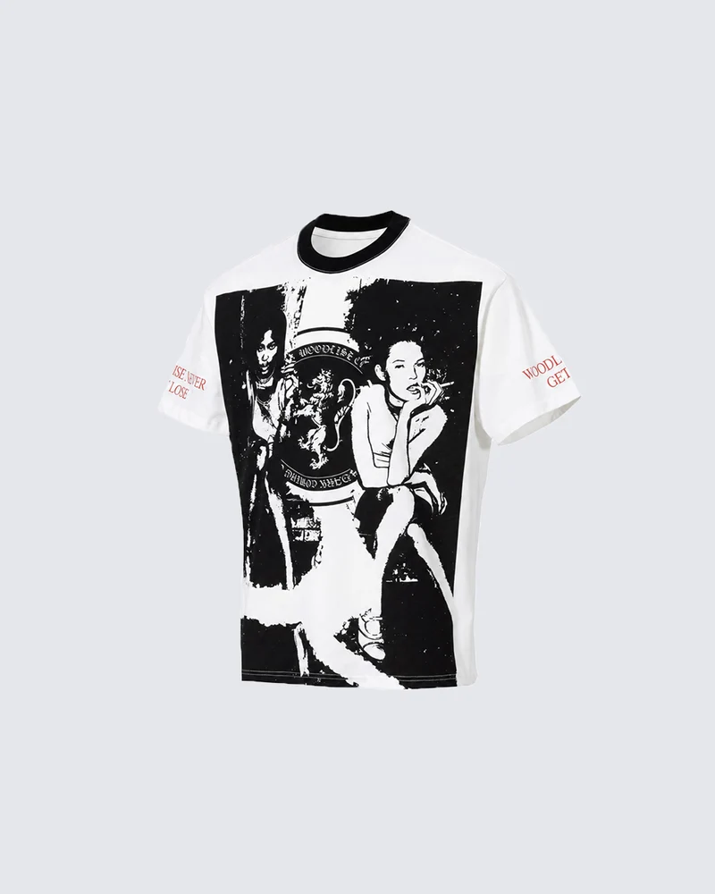 KIIKIO Vintage Portrait Graphic Contrast Tee