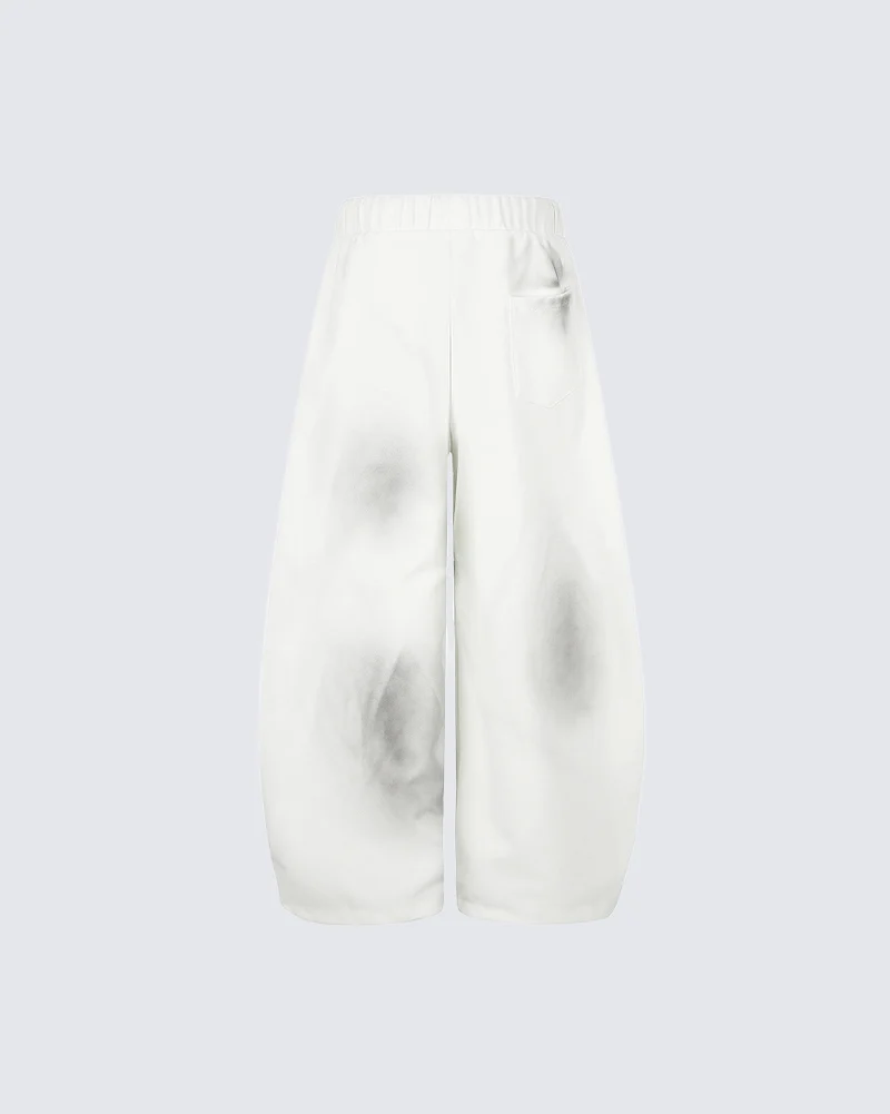 KIIKIO Dark Star Letter Oversized Wide Leg Sweatpants