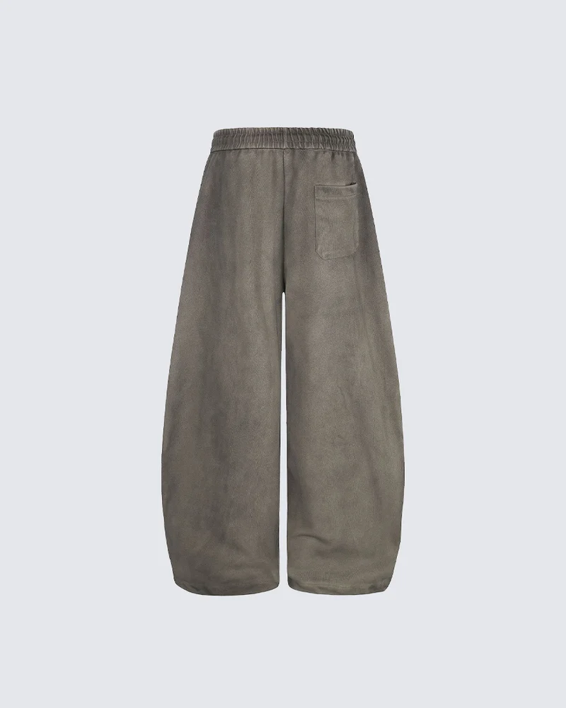 KIIKIO Washed Graffiti Wide Leg Sweatpants