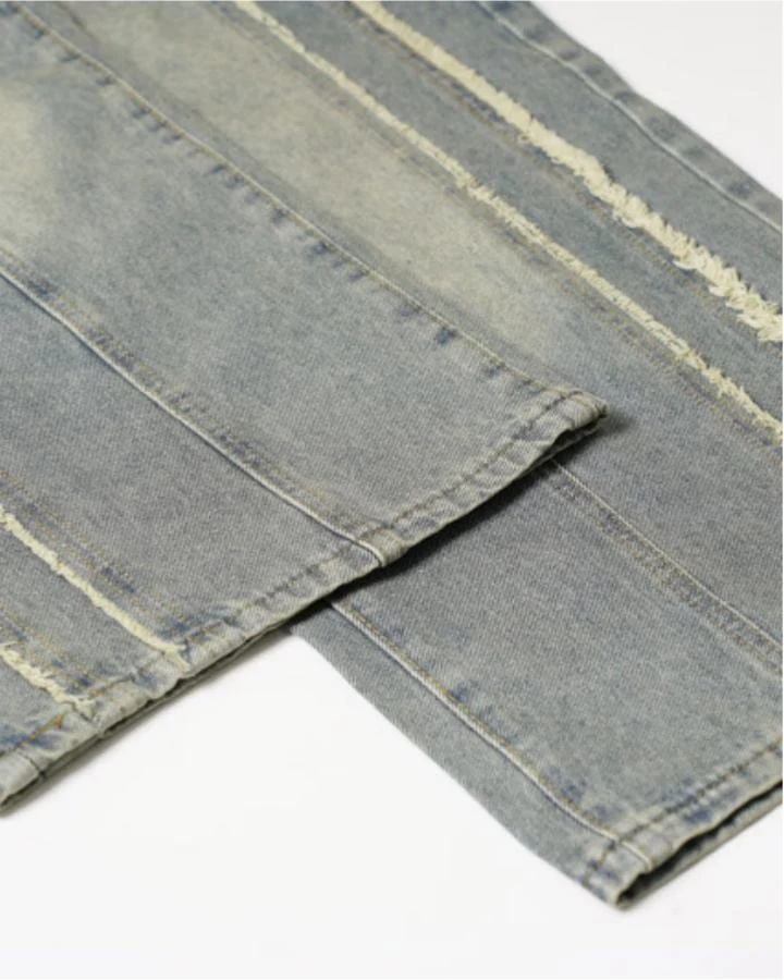 KIIKIO Vintage Washed Wide Leg Denim Jeans