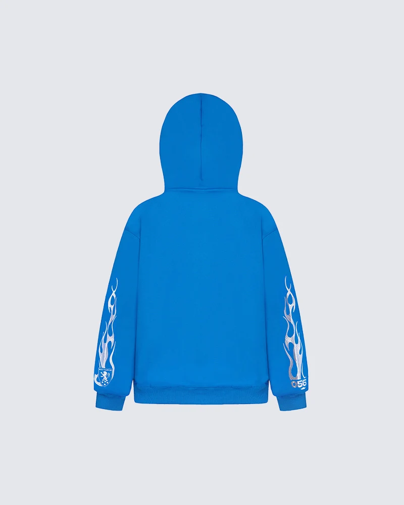 KIIKIO Dark Flame Mask Hood Zip Jacket