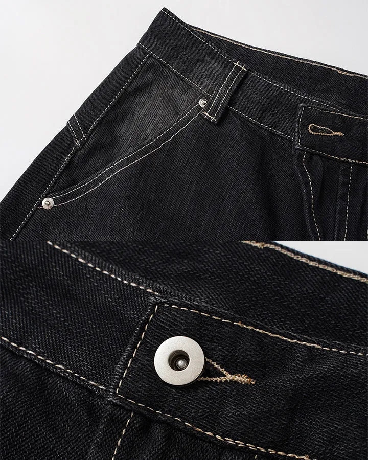 KIIKIO Vintage Washed Baggy Wide Leg Jeans
