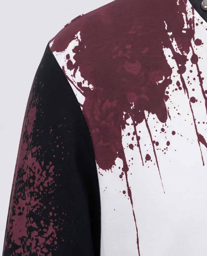 KIIKIO Vintage Graphic Studded Long Sleeve T-Shirt