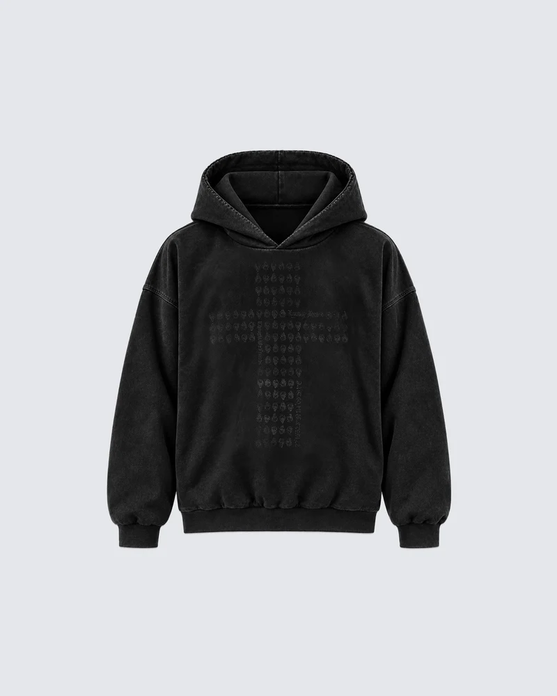 KIIKIO Vintage Graphic Washed Hoodie