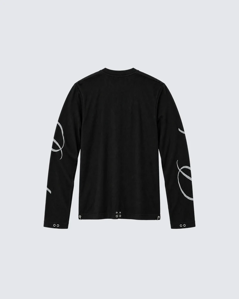 KIIKO Retro Graphic Distressed Long Sleeve T-Shirt