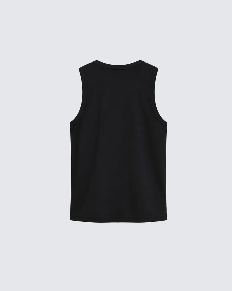 KIIKIO Vintage Graphic Black Tank Top