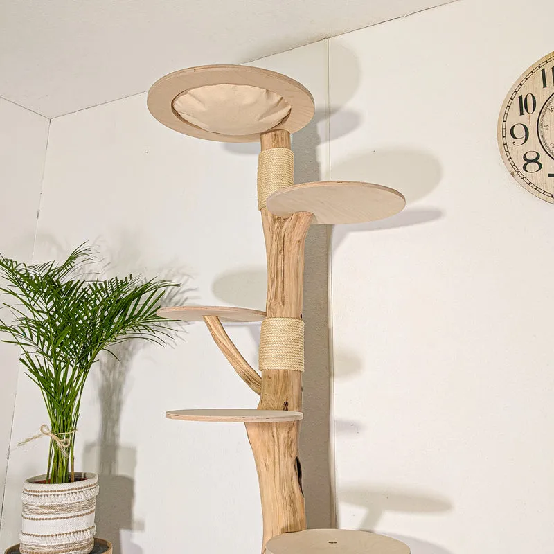Naturkratzbaum 4513 Kratzbaum Natur Holz Design 190 cm hoch Katzenbaum